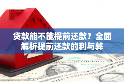 奎屯贷款能不能提前还款？全面解析提前还款的利与弊