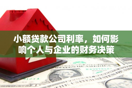 奎屯小额贷款公司利率，如何影响个人与企业的财务决策